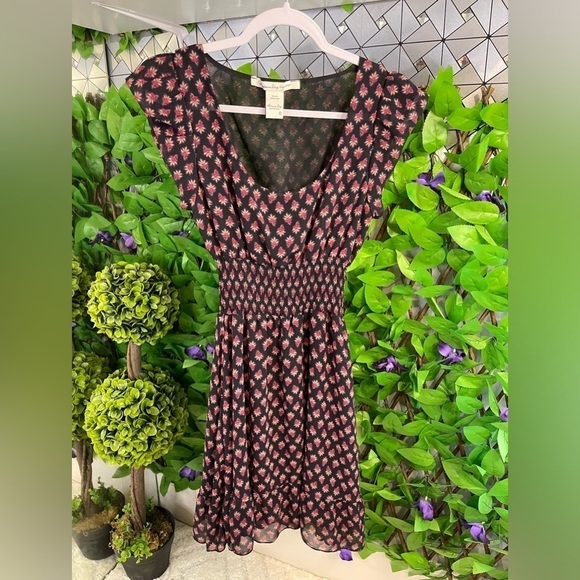 American Rag Women’s Small MIDI Floral Print Stretch Rouched Waist Flowy Dress - Picture 2 of 14